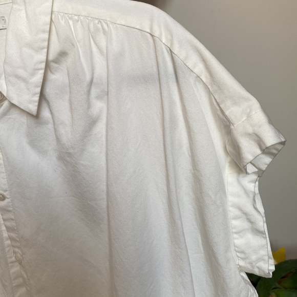 Madewell white short sleeve button down oversized - Picture 5 of 5